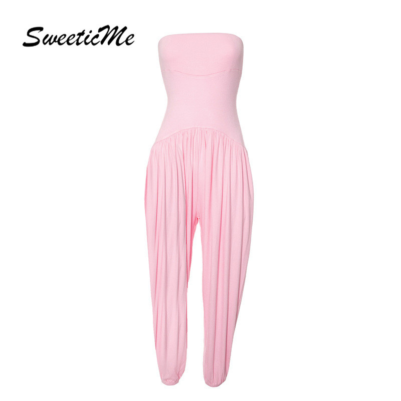 SweeticMe Playsuit สีทึบแฟชั่นใหม่สําหรับผู้หญิง 2025