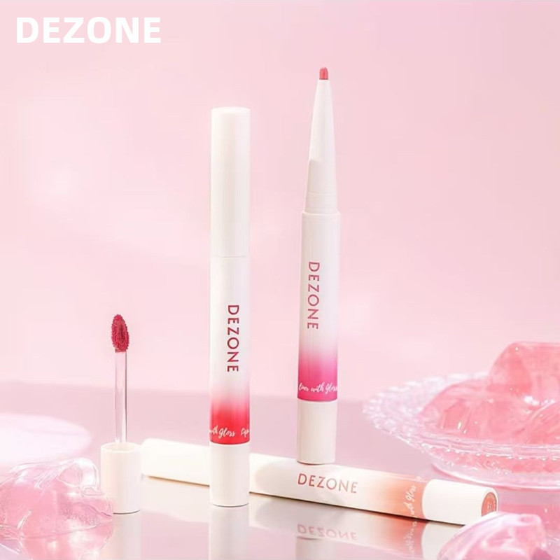DEZONE ลิปกลอส Lip Liner Gloss Mirror Non-Stick Cup Face