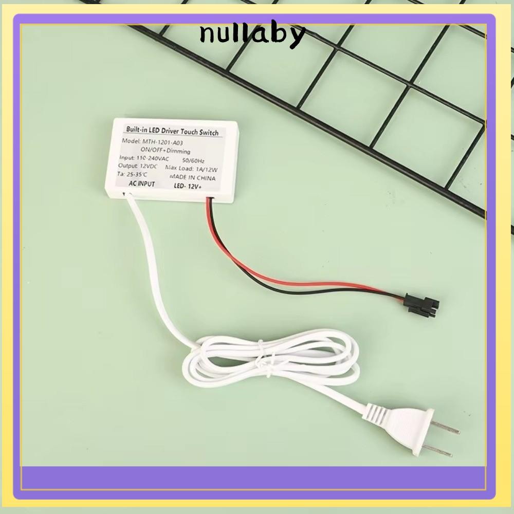 NULLABY สวิตช์สัมผัส, กระจกห้องน้ําสวิตช์สีคู่ Touch Sensor, 12V 1A Monochrome Capacitance Sensor Module สําหรับไฟหน้ากระจกไฟ Led