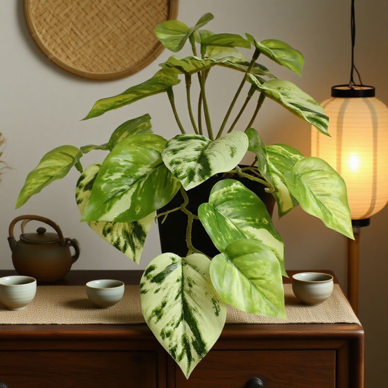 จลองพืชบอนไซ ต้นไม้ปลอมบอนไซสําหรับ ต้นบอนไซจำลอง กระถางต้นไม้จำลอง ต้นไม้ประดิษฐ์กระถางเล็ก สำหรับแต่งบ้านออฟฟิศ - รูปที่ 6