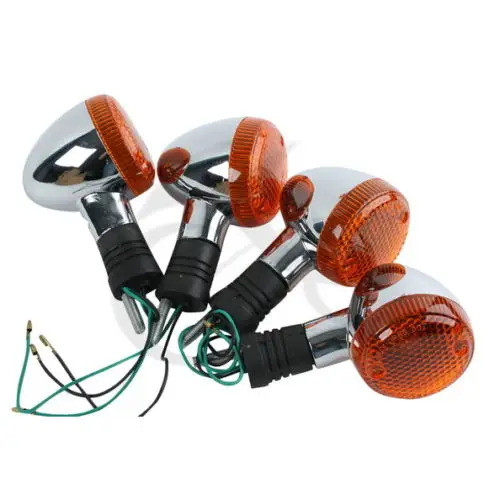 TE รถจักรยานยนต์ด้านหลัง Chrome Turn สัญญาณสำหรับ HONDA STEED600 VT400 VT600 VT750 VT1100 VT 400ไฟกร