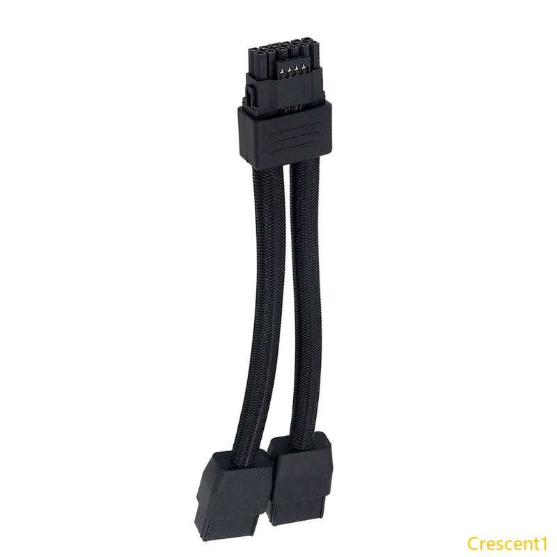 Crescent1 12VHPWR อะแดปเตอร์ 2x 8Pin ถึง 16Pin GPU สายสําหรับ 3090Ti 4070Ti 4080 4090