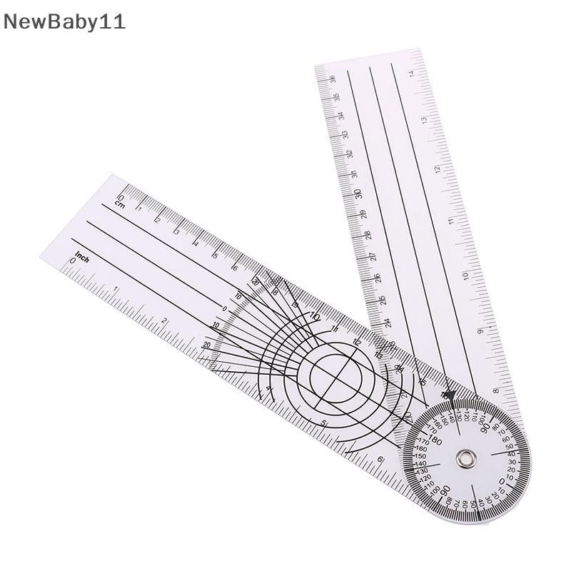 NY 1PC Multi-Rurler Goniometer มุมทางการแพทย์ Spinal ไม้บรรทัด 360 องศาเครื่องมือวัด NBaby
