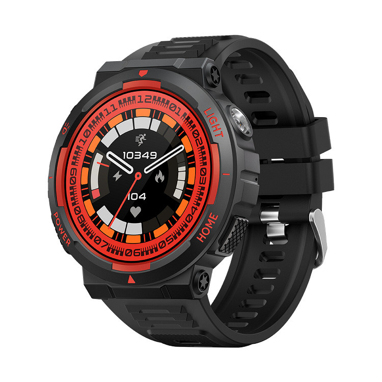 新品KT75智能手表户外强光灯大电池3ATM防水通话血氧血压监测Dafi