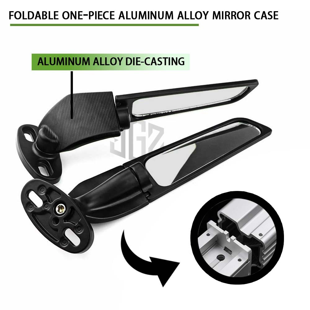 สําหรับ SUZUKI GSX-R150 GSX250R Winglet กระจกมองข้าง Cermin Sisi Stealth Wing กระจกมองหลัง - รูปที่ 4