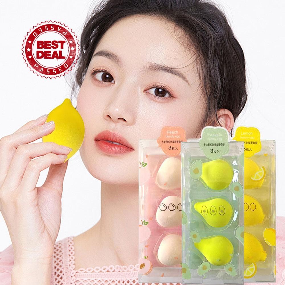 DONG Fruit Lemon Pear Strawberry Avocado Beauty Egg Makeup Set Tools Beauty Blender I9d1 DONG