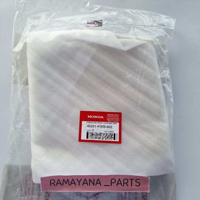 ใบมีดเบรคดิสหน้า FR & Supra X 125 FI 45251KWB602