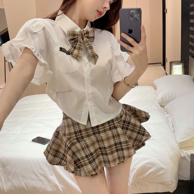 Sweet Spice Girl Design Sense JK Uniform Niche Strap Short Uniform Sweet Spice Girl Design Sense JK 