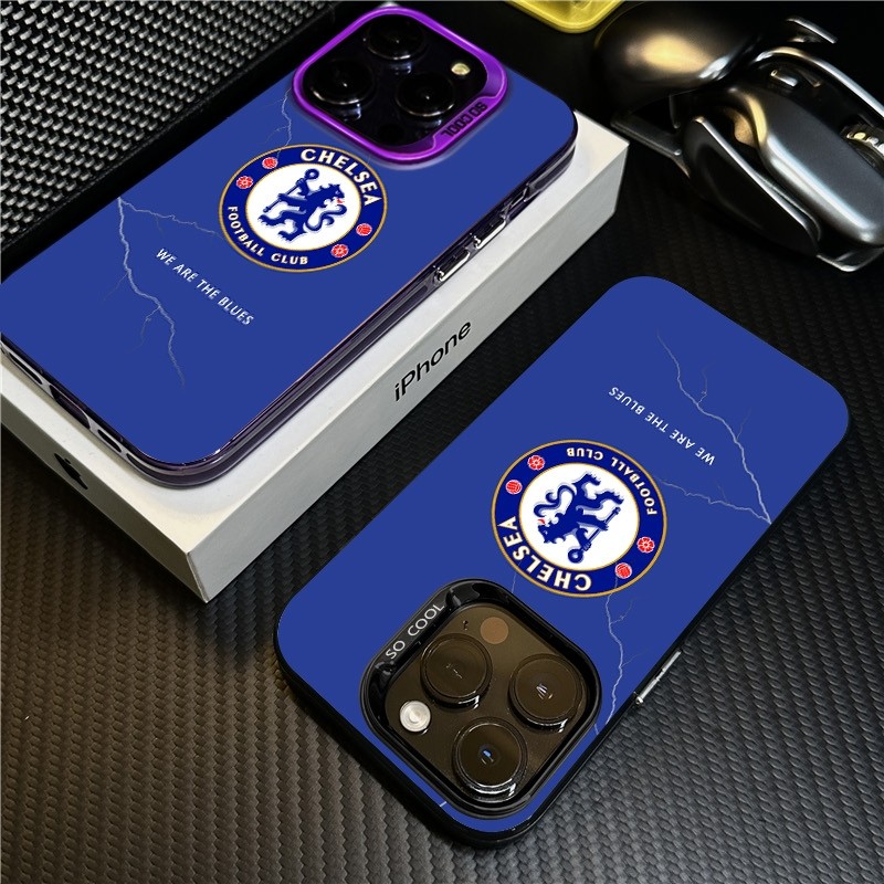 เคสโทรศัพท์สีเงินสีสันสดใส IMDPremium Chelsea 2025 เคสสําหรับ iPhone 16ProMax/15Pro - การออกแบบชุดฤด