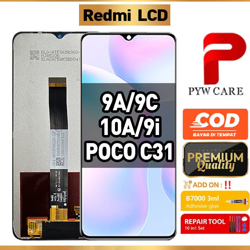 หน้าจอ LCD ที่รองรับสําหรับ Redmi 9A / Redmi 9C / Redmi 10A / Redmi 9i / Poco C31 หน้าจอ LCD