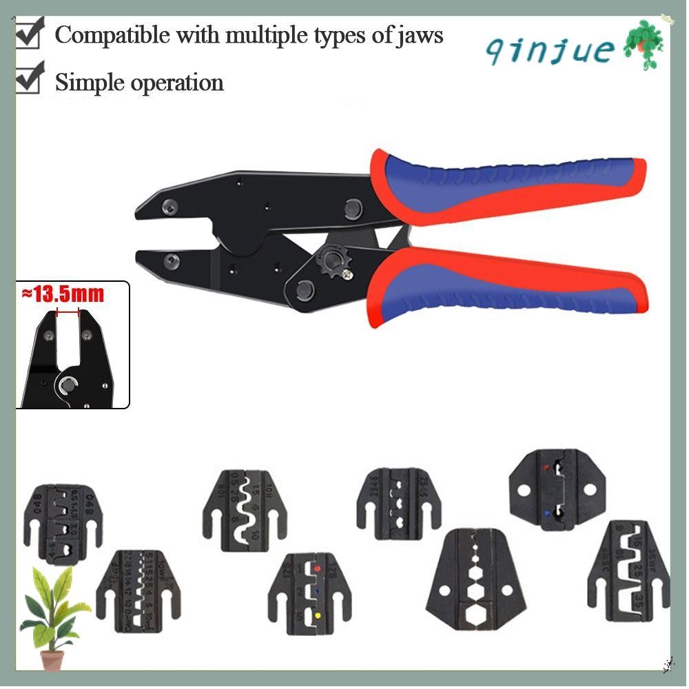 QINJUE CRIMPING คีมขากรรไกร, 10WF/10A/103 สีดํา CRIMPING คีม Jaw, HS03BC/30J/40J 2546B/35WF/125 เปลี