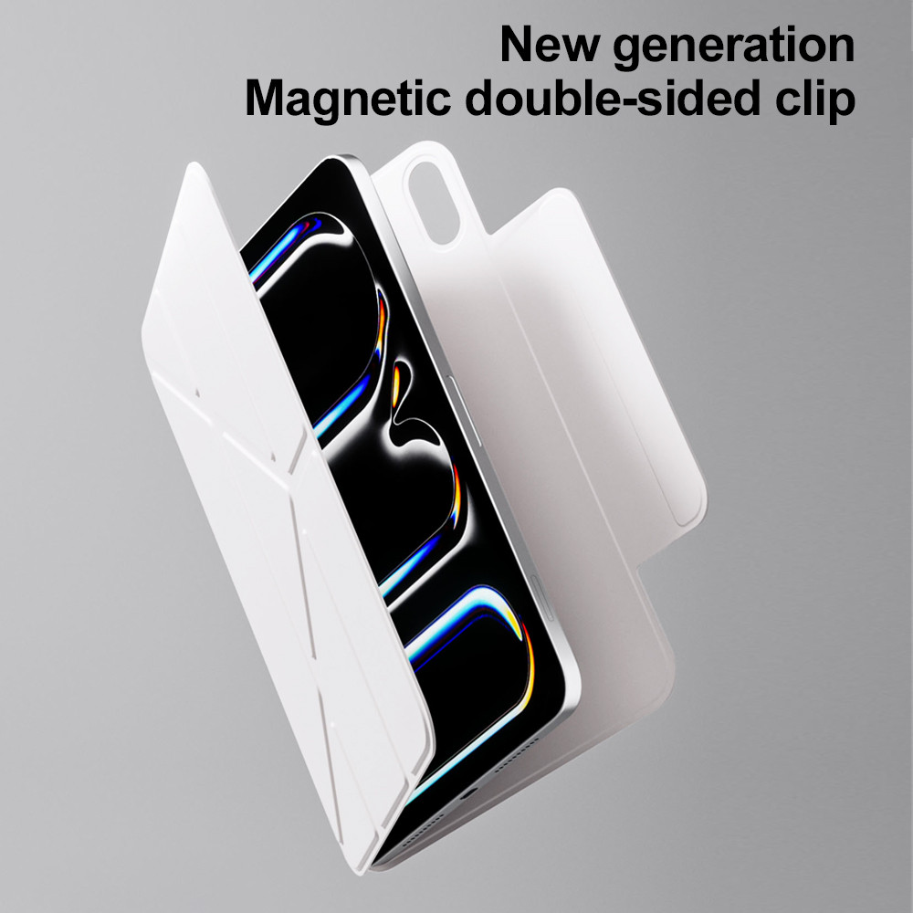 เคสป้องกันขาตั้งรูปตัวYพร้อมคลิปแม่เหล็กสองด้านสำหรับ IPad Pro11 12.9 2018-2022 Gen11/10 Air5/4 Mini6/7 Air 13”เคสไอ-XF - รูปที่ 6