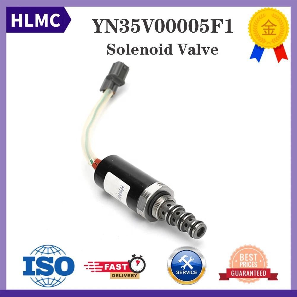 SK100 SK120 SK120LC SK135 SK200 SK200-3 HD820 Excavator อะไหล่ความปลอดภัยล็อค Solenoid วาล์ว YN35V00