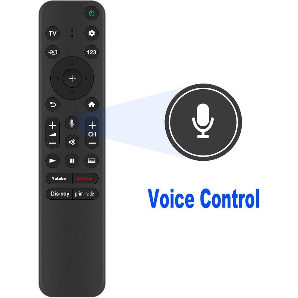 Allimity RMF-TX800U RMFTX800U เปลี่ยน Voice Command Remote ใช้งานร่วมกับ Sony Bravia LED TV XR-65X90