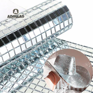 สติกเกอร์กระจกโมเสค อะคริลิค ทรงสี่เหลี่ยม มีกาวในตัว DIY สําหรับติดตกแต่งผนังบ้าน