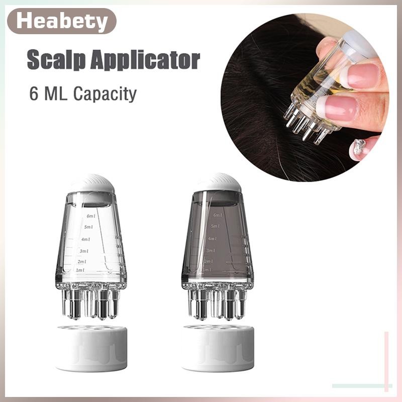 [ Heabety] Scalp Applicator หวีนวดสําหรับหัวผม Growth Hair Regrowth Liquid Serum แปรงน้ํามันบํารุงรากผมหวีป้องกันผมร่วง [COD]