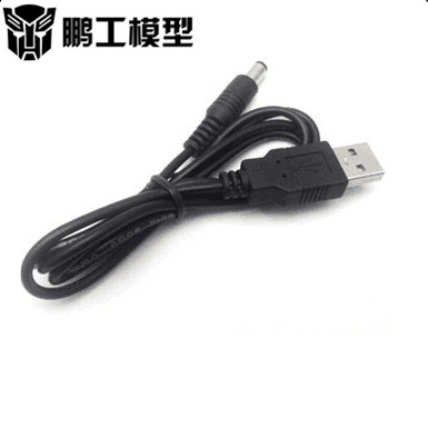 Pengggong รุ่น USB ถึง DC5.5 * 2.1 มม. DC5.5 สายไฟทองแดง Core USB ถึง DC5.5 DC สาย