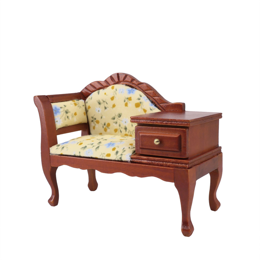 โซฟาลิ้นชักเดี่ยว/ยุคกลาง Retro 12 จุด ob11gsc Mystery กล่องมินิตุ๊กตา House เฟอร์นิเจอร์ 21017