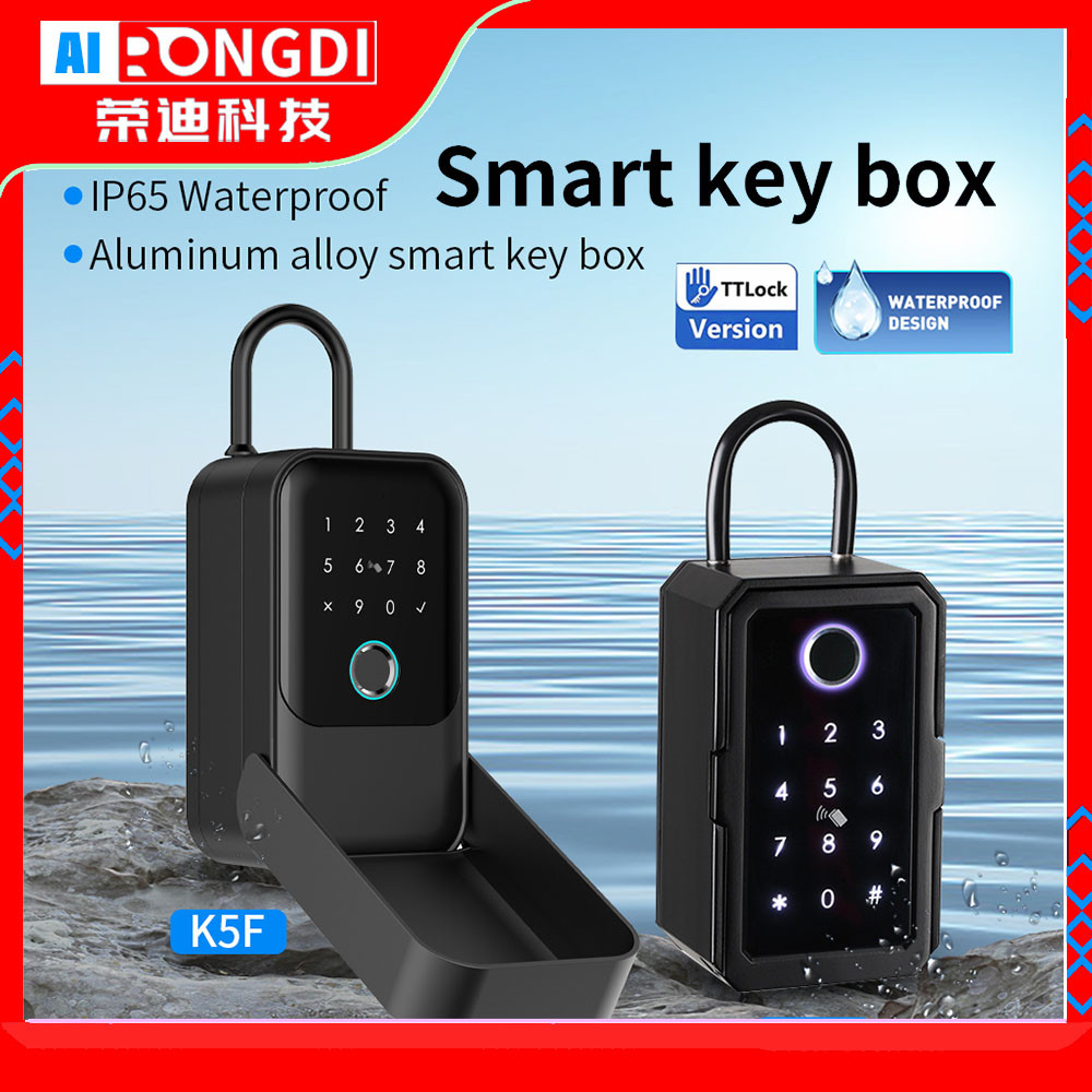 กล่องเก็บกุญแจลายนิ้วมือ กล่องล็อคกุญแจลับ TTLOCK App Unlockable WiFi Gateway Safety Box