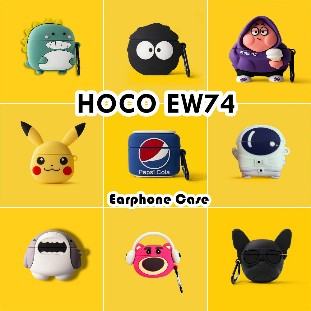 บูติกต้นฉบับสําหรับ HOCO EW74 กรณีการ์ตูนสร้างสรรค์ซิลิโคนอ่อนนุ่มหูฟังกรณีปลอกฝาครอบ NO.1