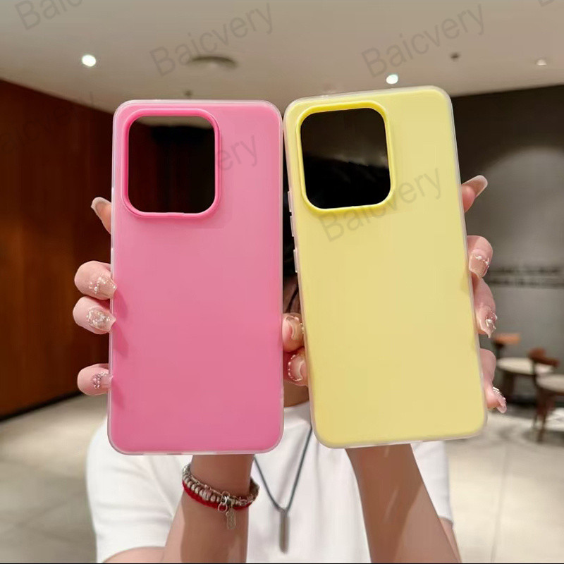 เคสโทรศัพท์สําหรับ Honor X8B X8C Candy Color Matte Double-layer Smooth Surface Hard Shell Cover