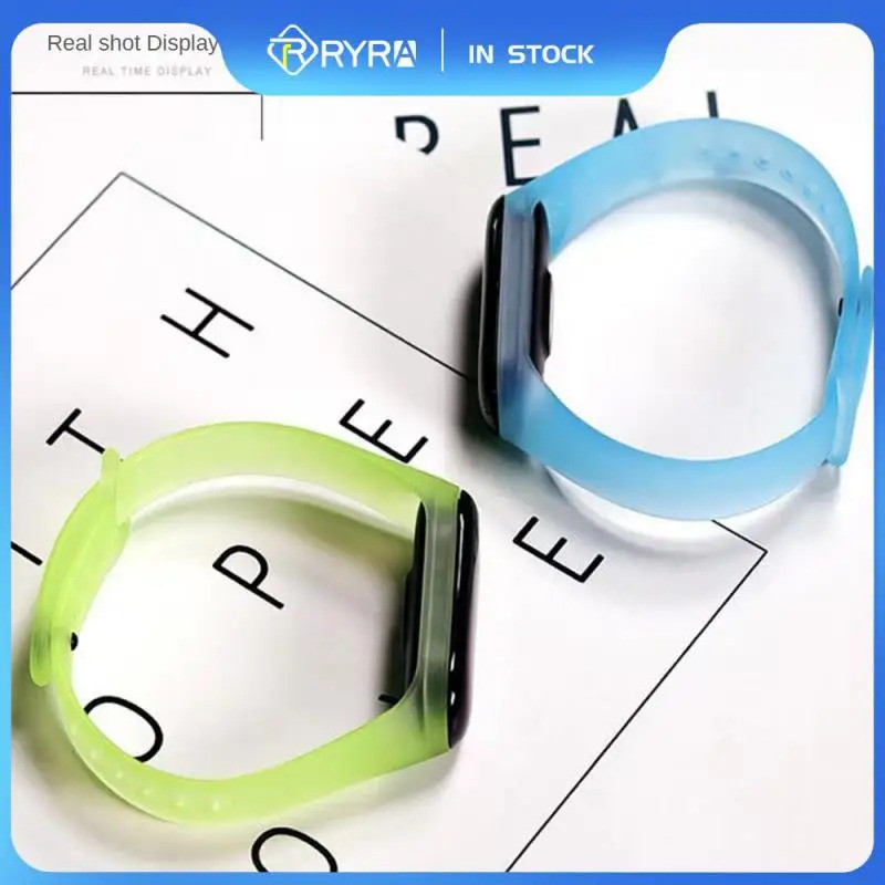 RYRA สายนาฬิกาสําหรับ Mi Band 5/6/7 สายคล้องคอสําหรับ Xiaomi Mi Band 5/6/7 สร้อยข้อมือสําหรับ Xiaomi