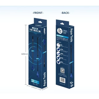 อุปกรณ์ดูแลตู้ปลา 5 in 1 ขัดกระจก ที่ขูดตะไคร่น้ำ ตกปลา Aqua Tools เกลี่ยดิน ส้อมปลูก และสวิง G13