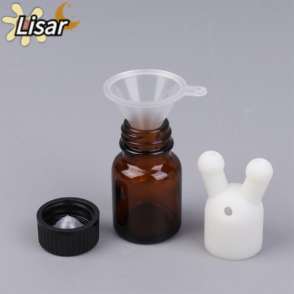 LISAR น้ํามันหอมระเหย Inhaler Cap, Double Hole Mini Perfume Inhaler, พลาสติก Leakproof Essential Oil