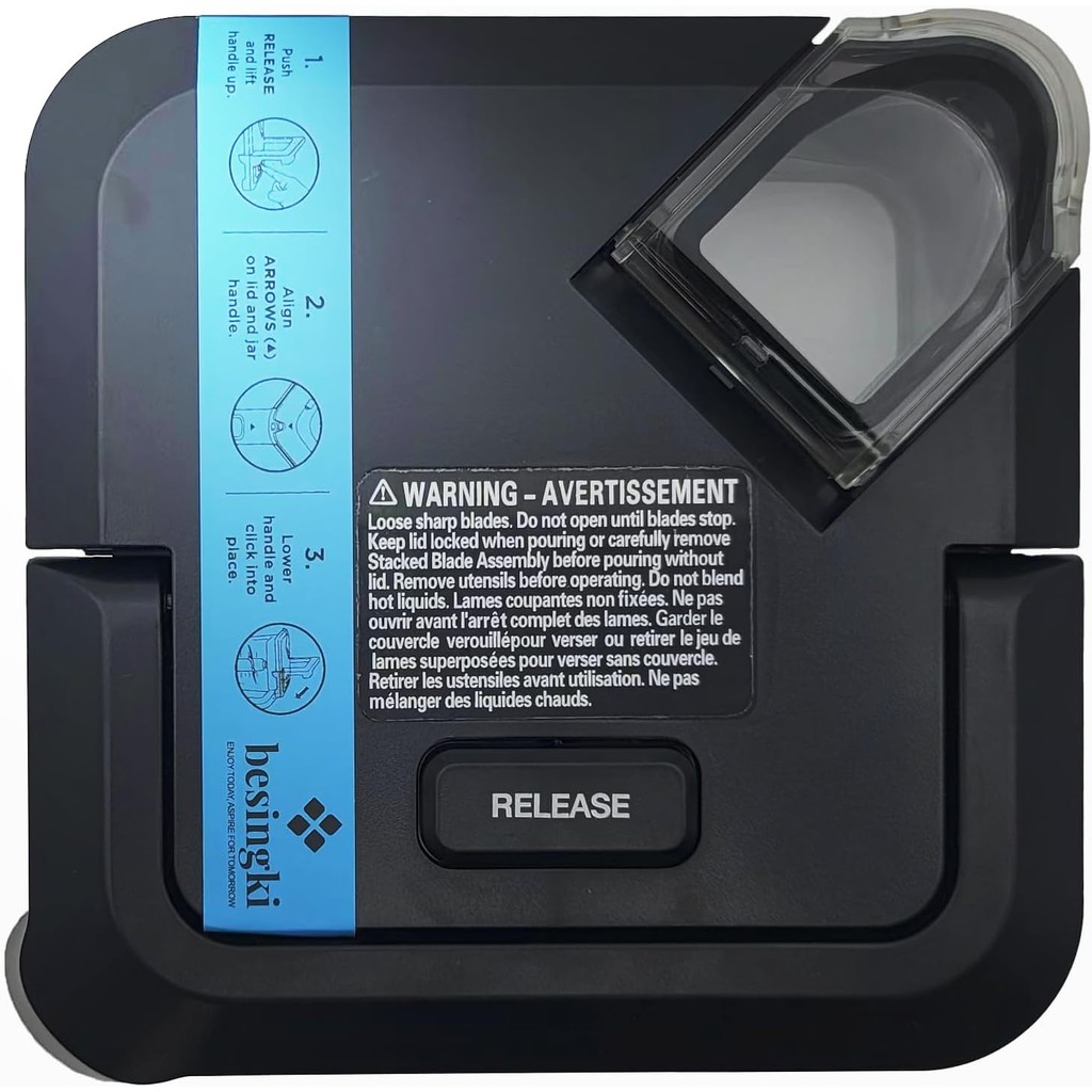 เปลี่ยนล็อคฝาปิดสําหรับ 72oz Ninja Blender, เครื่องปั่นด้านบนฝาปิดใช้งานร่วมกับ Ninja BL610 CT610 CO