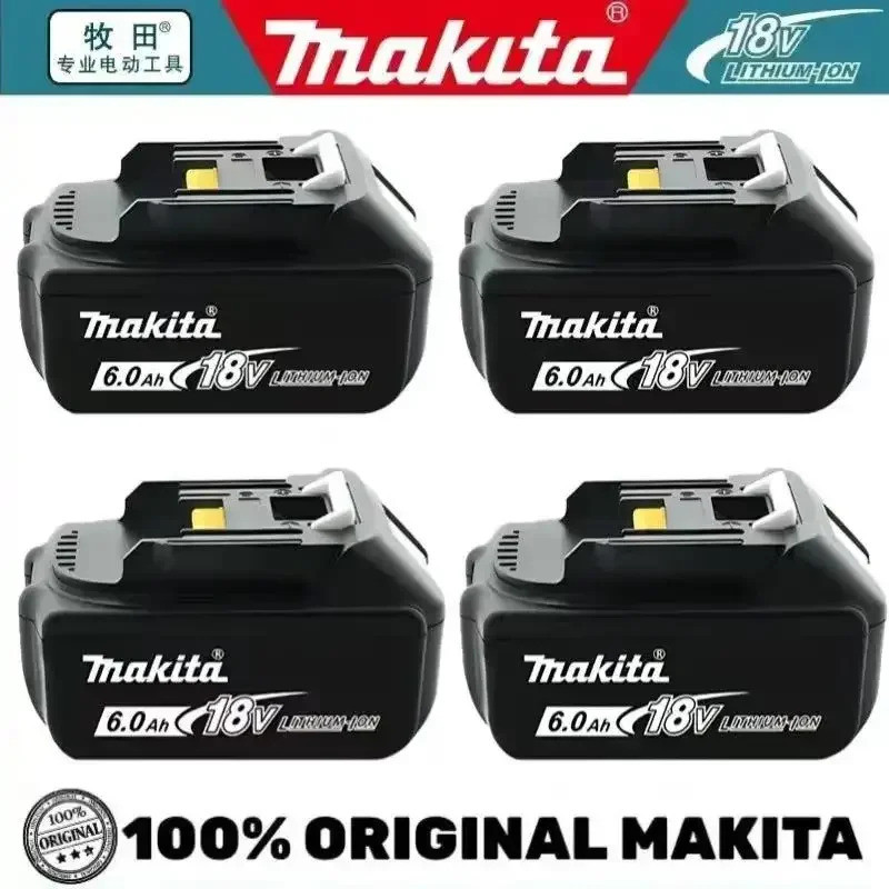 Makita 6Ah/5Ah สําหรับ Makita 18V BL1830B BL1850B BL1850 BL1840 BL1860 BL1815 เปลี่ยนแบตเตอรี่ลิเธีย