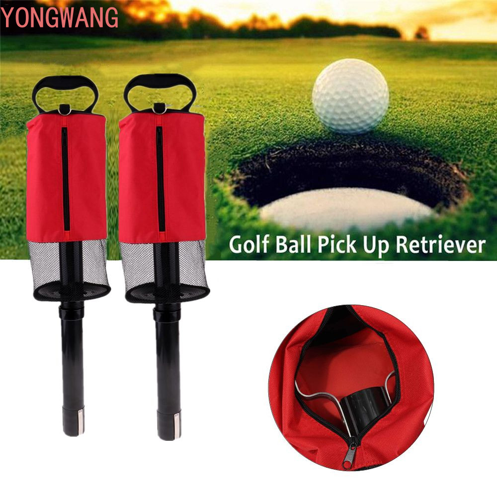 YONGWANG66ZX Golf Shag กระเป๋าซิป Pick Up Ball แบบพกพา Golf Ball Storage Practice Golf Ball Retrieve