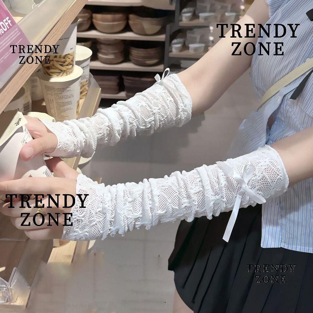 TRENDYZONE Lolita ถุงมือลูกไม้ Gothic Punk คอสเพลย์อุปกรณ์เสริม