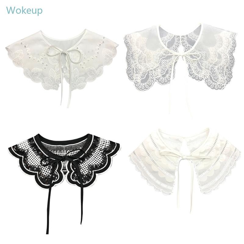 Mini Cape แบบถอดได้สำหรับคอเสื้อ Ruff Dickey ดีไซน์เหมือนสร้อยคอ