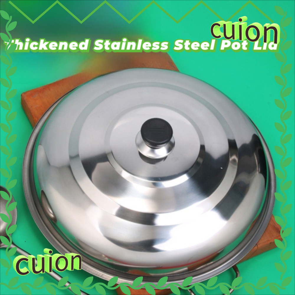 CUION1413 ฝาครอบหม้อสแตนเลส, ชิ้นส่วนเครื่องครัวสากลฝาครอบหม้อกลม, ทนทานพร้อมลูกบิด 28/32/36/40 ซม.ฝาครอบกระทะในครัวเรือน