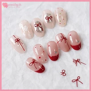 RENBG Bowknot แม่พิมพ์ 3D แกะสลักแผ่นปั๊มตกแต่งเล็บ DIY ออกแบบซิลิโคนเล็บแม่พิมพ์แม่แบบสําหรับเล็บ Charms TH