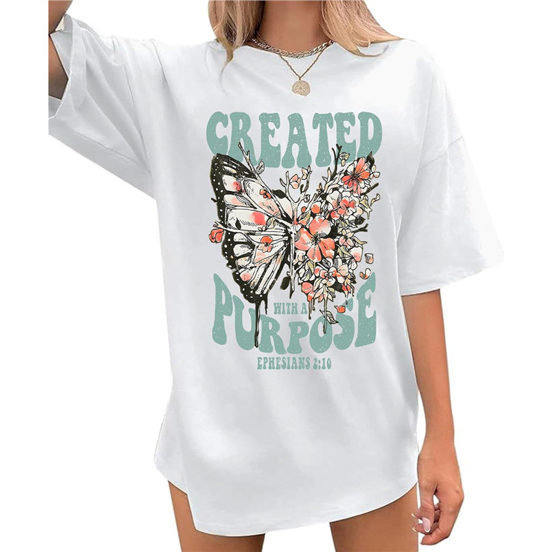 外เสื้อR e-border COD TChristian Faith棉Women sT95ShirtforJessus T1WO