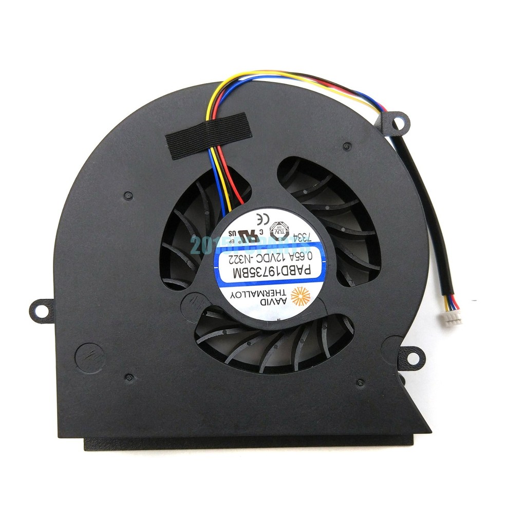 พัดลม CPU ใหม่สําหรับ MSI GT62VR 6RD GT62VR 7RD Dominator Pro PABD19735BM-N395
