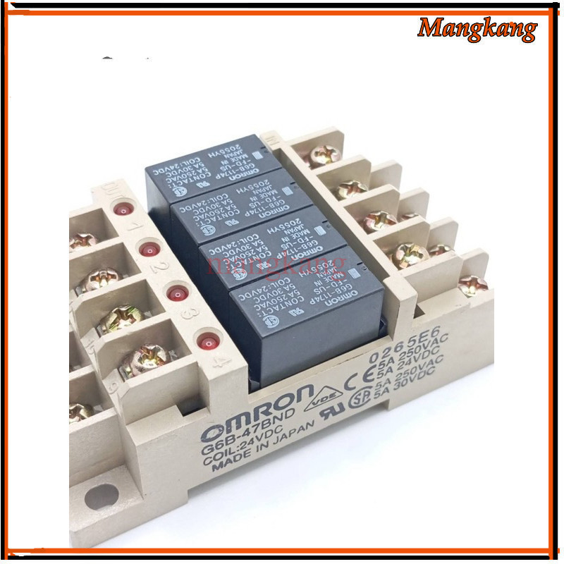 ของใหม่! G6B-47BND รีเลย์ Omron 1174  G6B-47BND COIL:24VDC MADE IN JAPAN