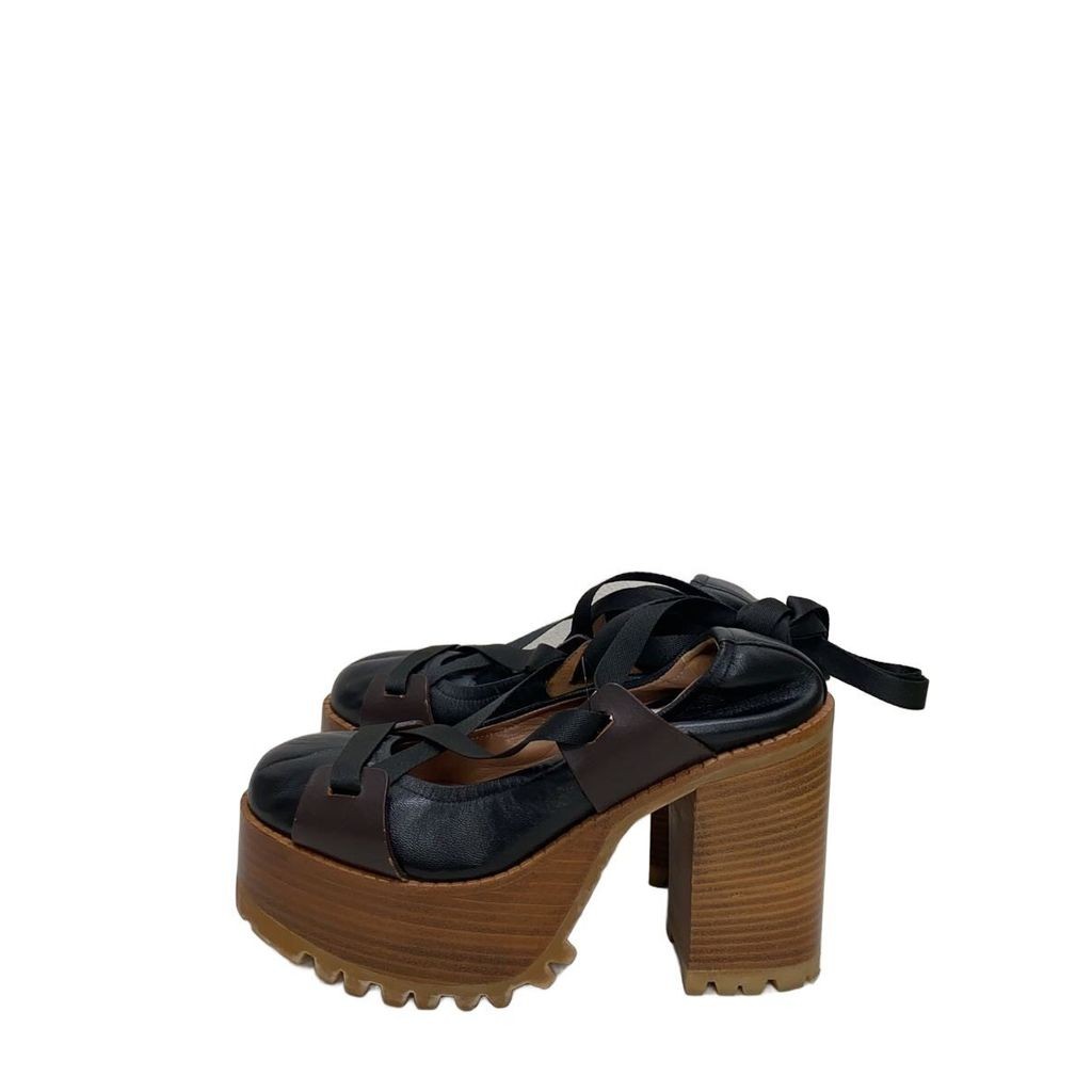 MARNI Pumps 36 หนัง BLK ส่งตรงจากญี่ปุ่น มือสอง
