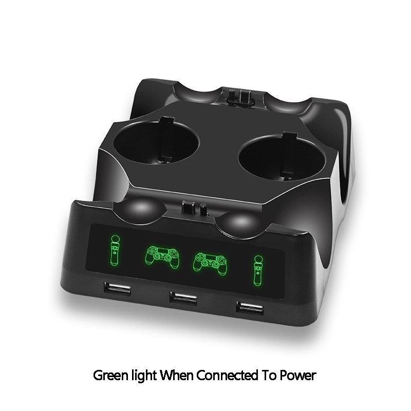 PS4 PS Move VR PSVR จอยสติ๊ก pad Charger 4 in 1 Stand Contro