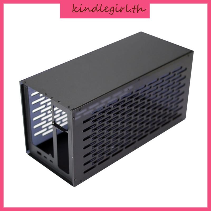 KING TH3P4G3 ATX Metal Housing Box GPU Dock Case รองรับจอแสดงผล OLED พัดลมระบายความร้อน