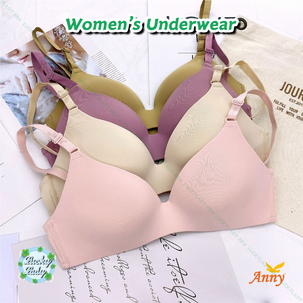 ชุดชั้นใน Anny รุ่น1874 คัพB เสื้อใน บราไร้โครง เต็มทรง ฟองน้ำบาง 4 mm ใส่สบาย