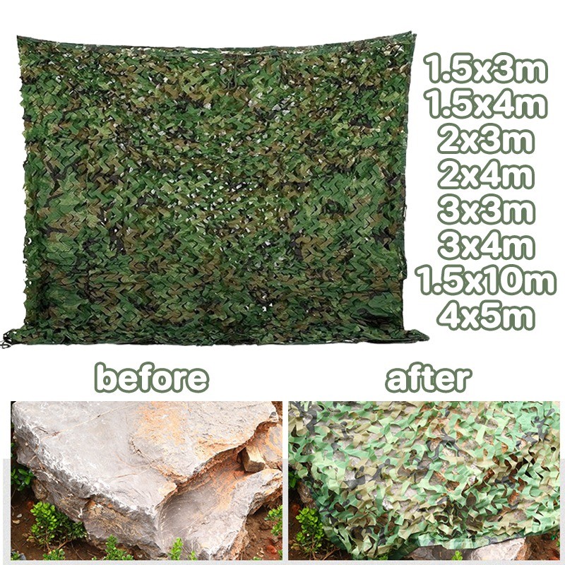 COD สุทธิที่ร่ม ลายพรางทหาร การล่าสัตว์ Camo สุทธิ บังแดดสวน ทนทาน หลายขนาด ป่า พรางตาข่าย