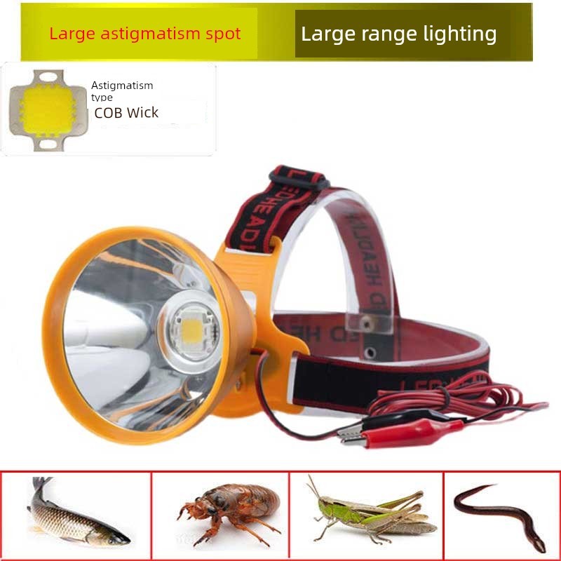 ไฟฉายคาดหัวตราช้าง ไฟฉายคาดหัว ไฟฉายคาดหัวแรงสูง Spotlight LED 12V พลังงานแสงแรง เหมาะสำหรับตกปลากลา