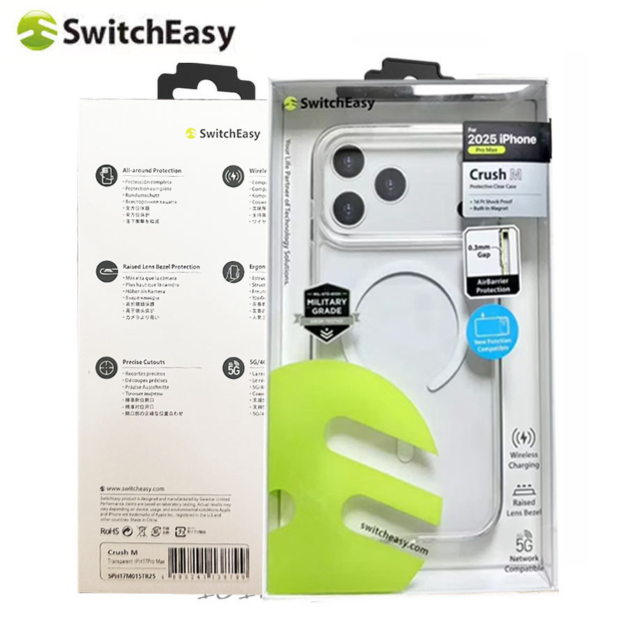 แท้💯% Switcheasy เคสชาร์จไร้สาย For iPhone 17 Air 17Pro 17Air 17Promax เคส แม่เหล็ก สำหรับ ไอโฟน17 Pro max เคสใส