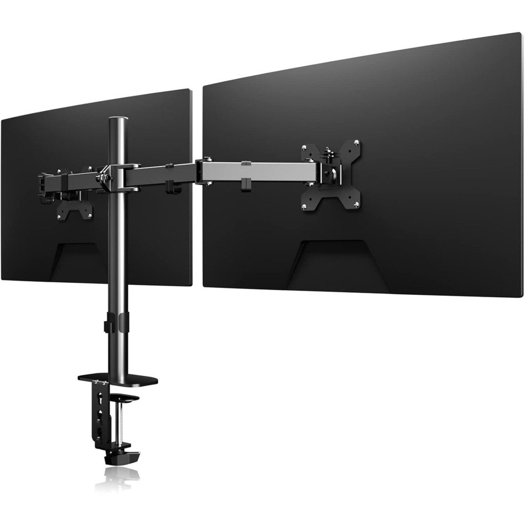 Suptek Monitor Mount, Adjustable Dual Monitor Arm Desk Mount Heavy Duty Monitor Stand fit for 27 inc