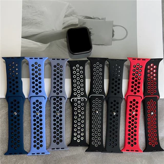 สายซิลิโคนยางอ่อนอุปกรณ์เสริมวงกีฬา for IWatch Ultra 3 2 49mm Smartwatch Series 11 10 9 8 7 6 46 45 44 42 41 40mm