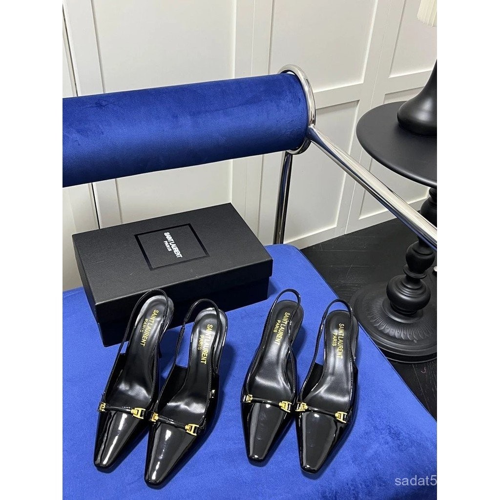 YSL Saint Laurent 2023 Early Autumn Backless Platform Heels - เคาน์เตอร์สินค้าใหม่ จากแบรนด์ดัง มาพร