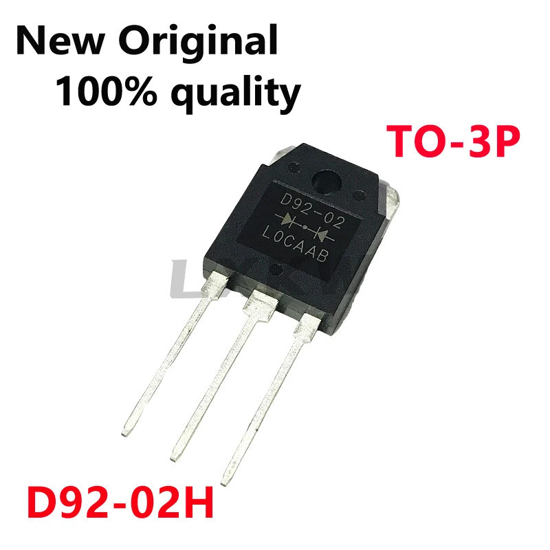 5-10/PCS ใหม่ Original D92-02H D92-02 TO-3P 20A 200V ไดโอดการกู้คืนอย่างรวดเร็วถูกใช้ทั่วไปในเครื่อง