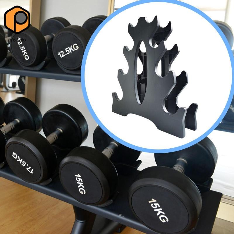 Prettyia Dumbbell Rack Stand สำหรับการจัดเก็บและใช้งานในฟิตเนสที่บ้าน